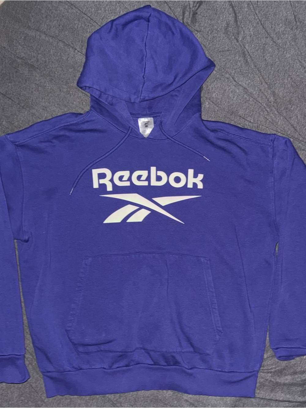 Reebok Hoodie Men’s XL Pullover Sweatshirt Big Logo Fleece
